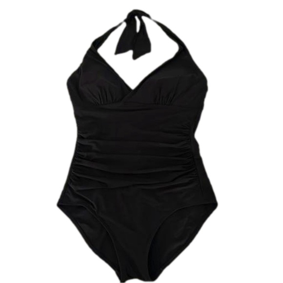 L.L. Bean One Piece Swimsuit, Size 10, Black - Picture 1 of 9